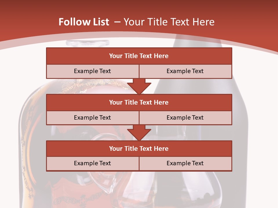 Smoking Cognac Liquor PowerPoint Template