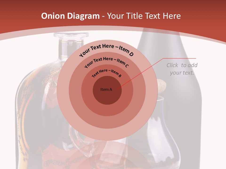 Smoking Cognac Liquor PowerPoint Template