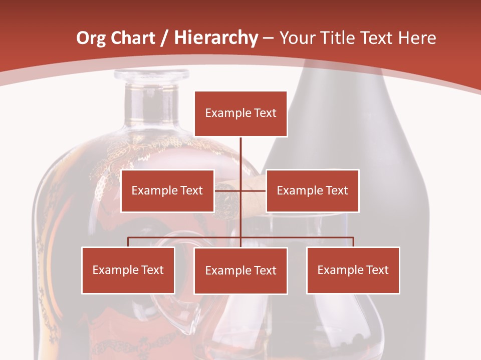 Smoking Cognac Liquor PowerPoint Template