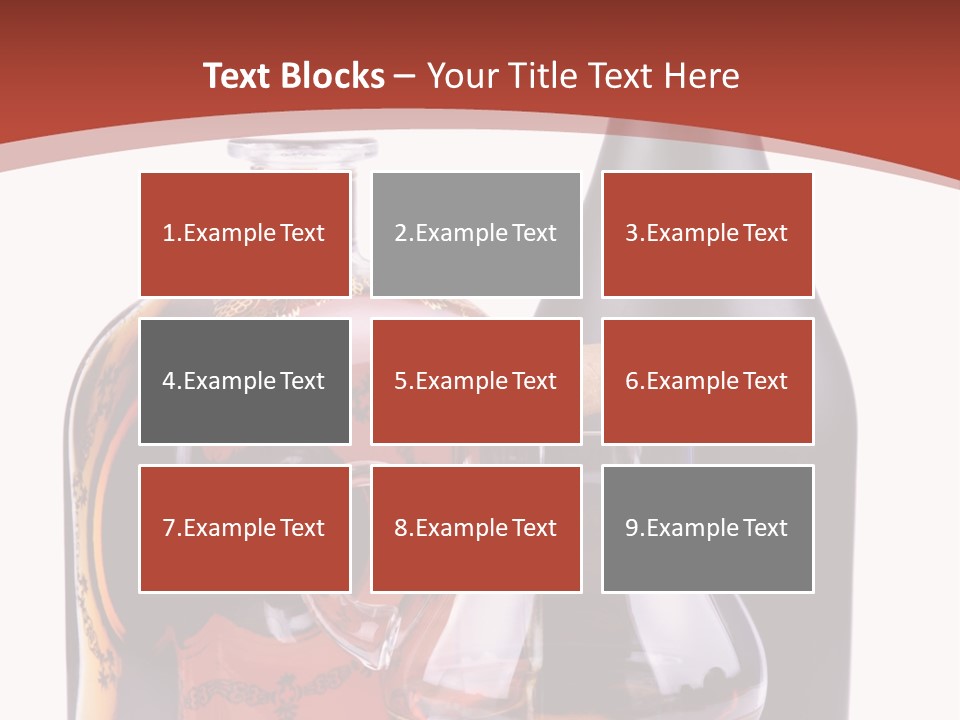 Smoking Cognac Liquor PowerPoint Template