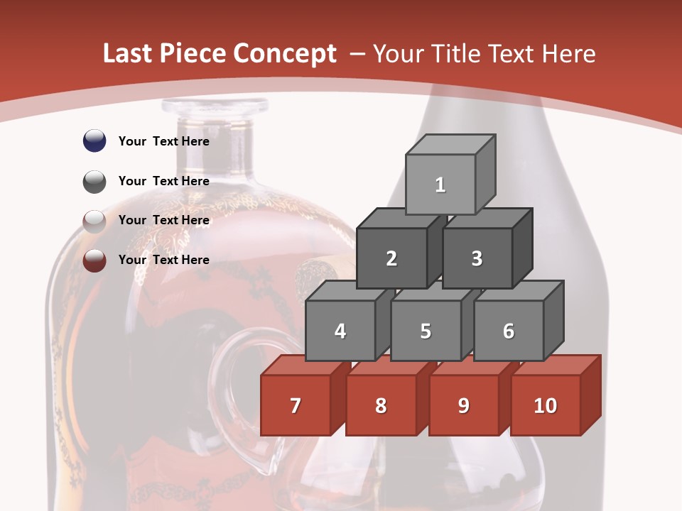 Smoking Cognac Liquor PowerPoint Template