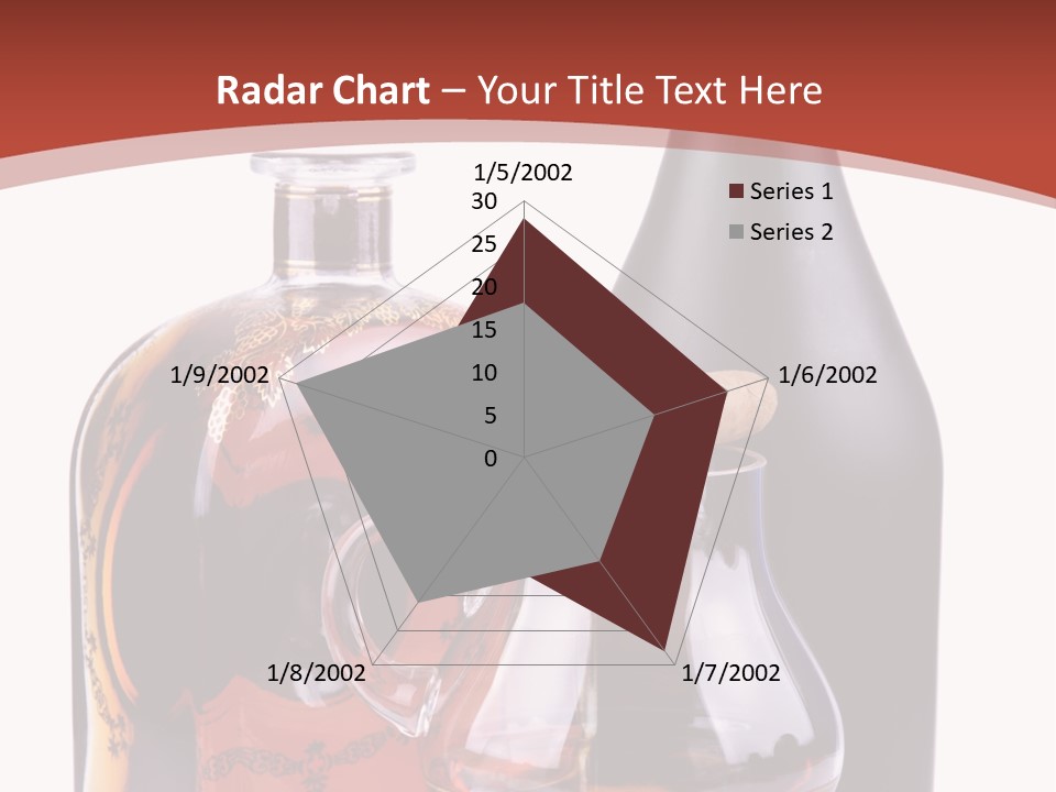 Smoking Cognac Liquor PowerPoint Template
