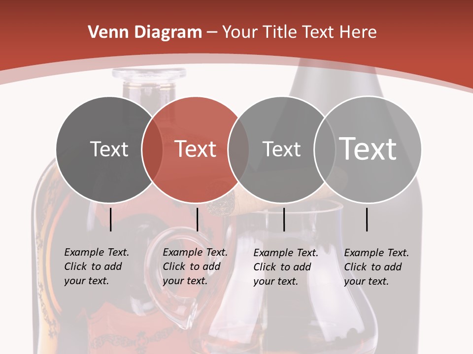 Smoking Cognac Liquor PowerPoint Template
