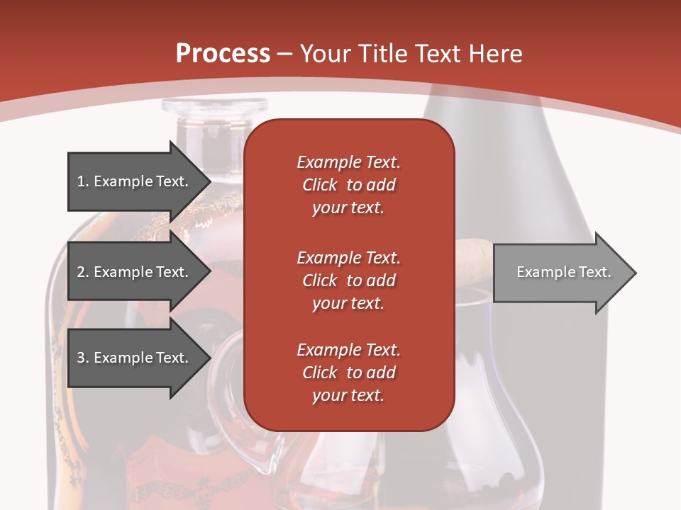 Smoking Cognac Liquor PowerPoint Template