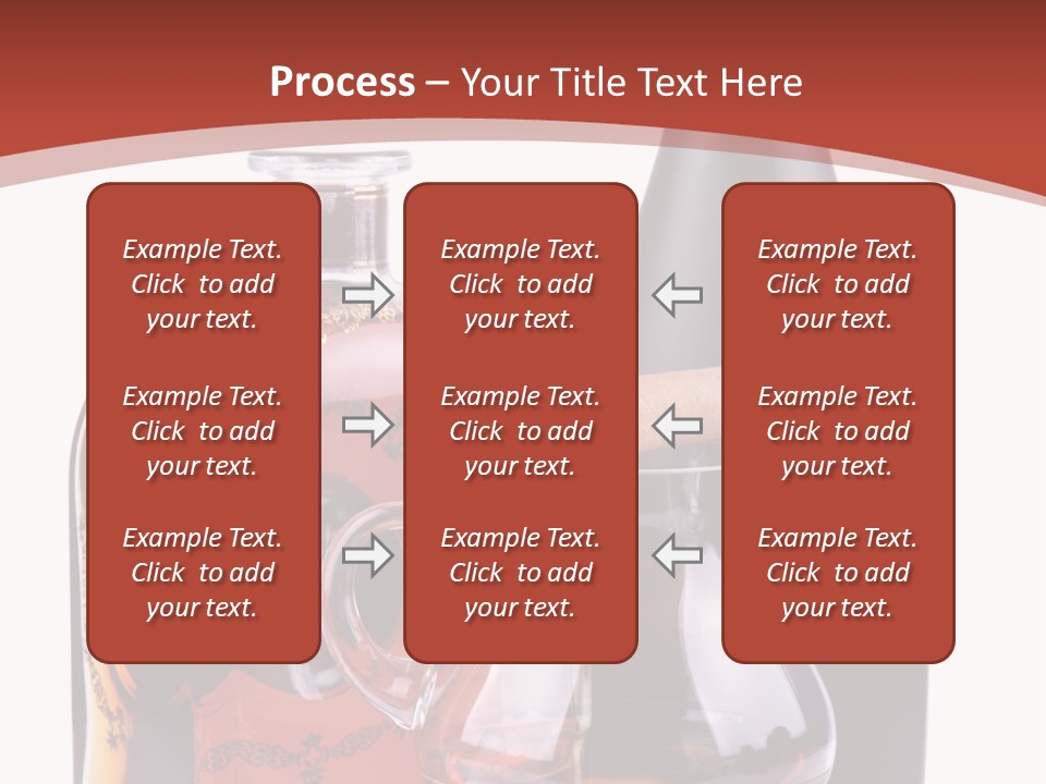 Smoking Cognac Liquor PowerPoint Template