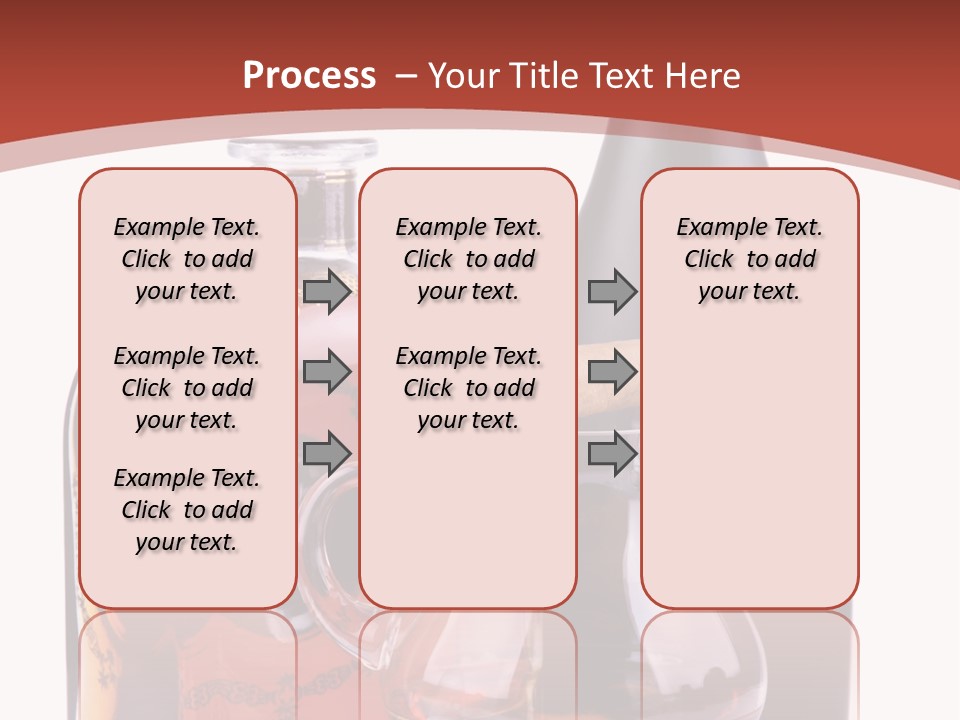 Smoking Cognac Liquor PowerPoint Template