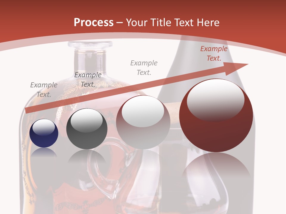 Smoking Cognac Liquor PowerPoint Template