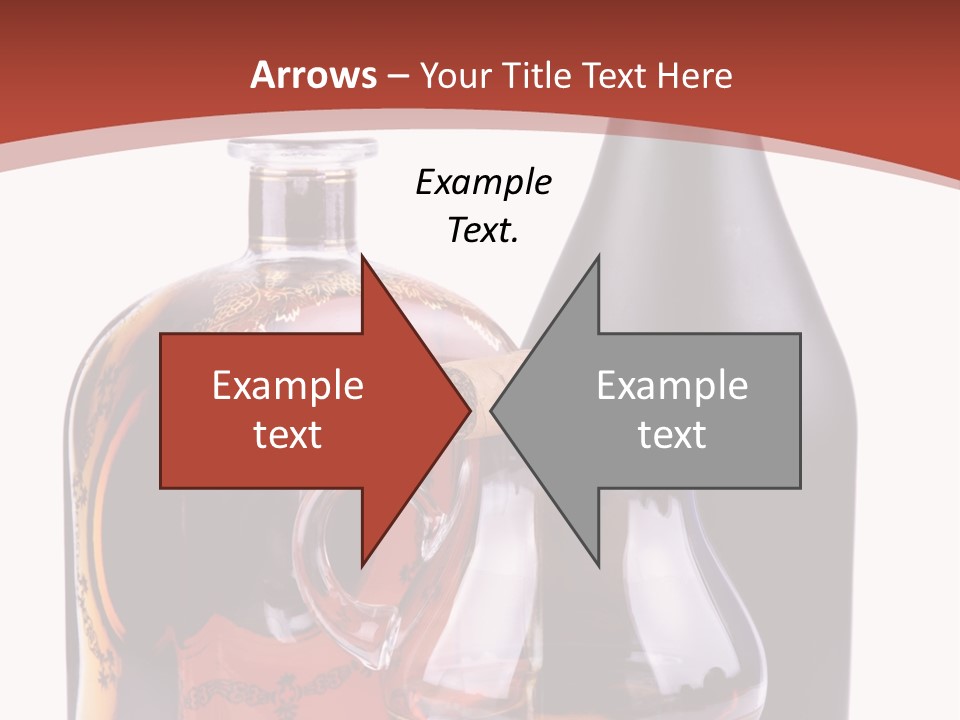 Smoking Cognac Liquor PowerPoint Template