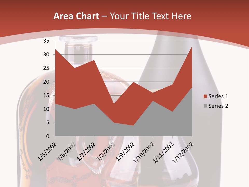 Smoking Cognac Liquor PowerPoint Template