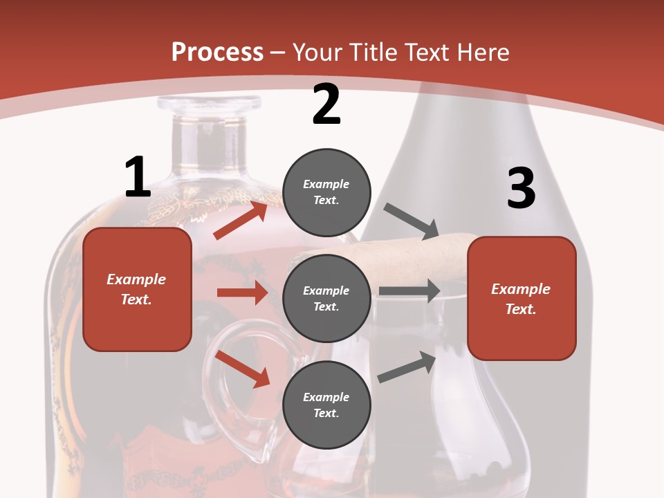 Smoking Cognac Liquor PowerPoint Template