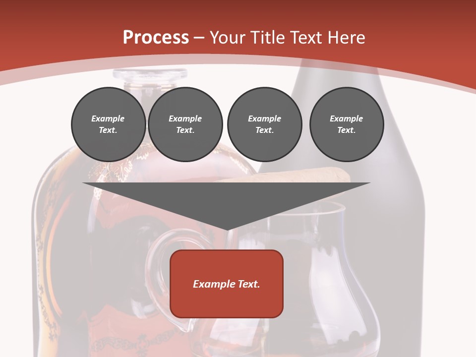 Smoking Cognac Liquor PowerPoint Template