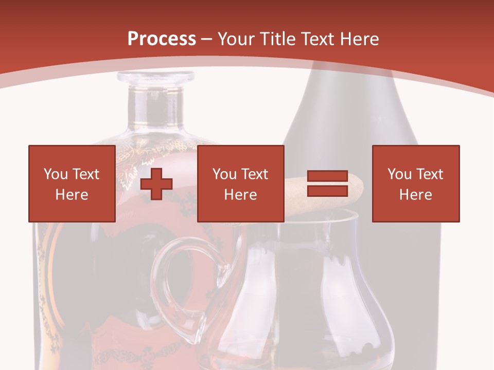 Smoking Cognac Liquor PowerPoint Template