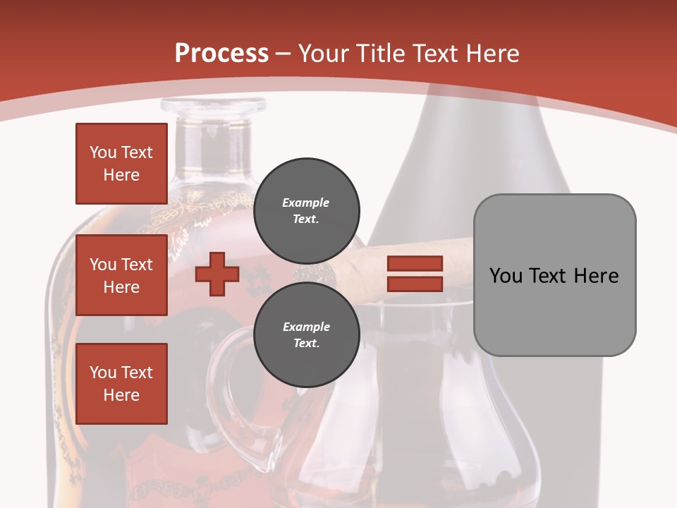 Smoking Cognac Liquor PowerPoint Template