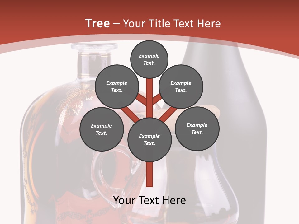 Smoking Cognac Liquor PowerPoint Template