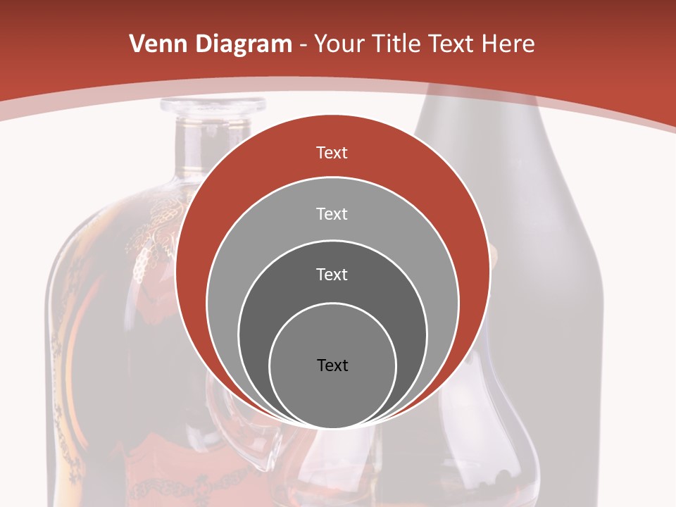 Smoking Cognac Liquor PowerPoint Template