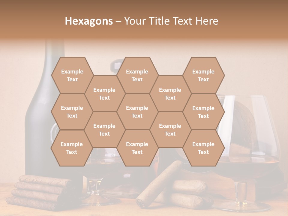 Cognac Smoking Booze PowerPoint Template