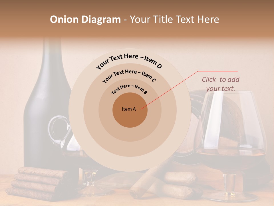 Cognac Smoking Booze PowerPoint Template