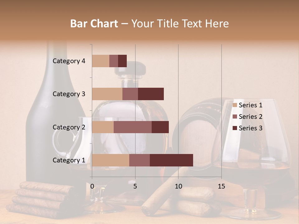 Cognac Smoking Booze PowerPoint Template