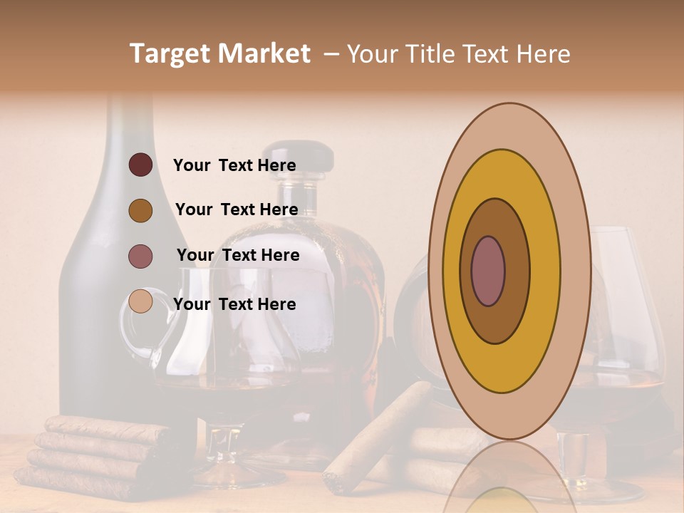 Cognac Smoking Booze PowerPoint Template