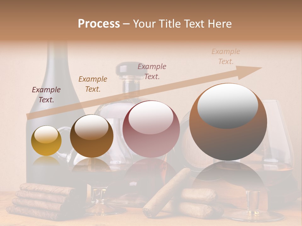 Cognac Smoking Booze PowerPoint Template