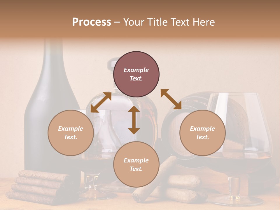 Cognac Smoking Booze PowerPoint Template