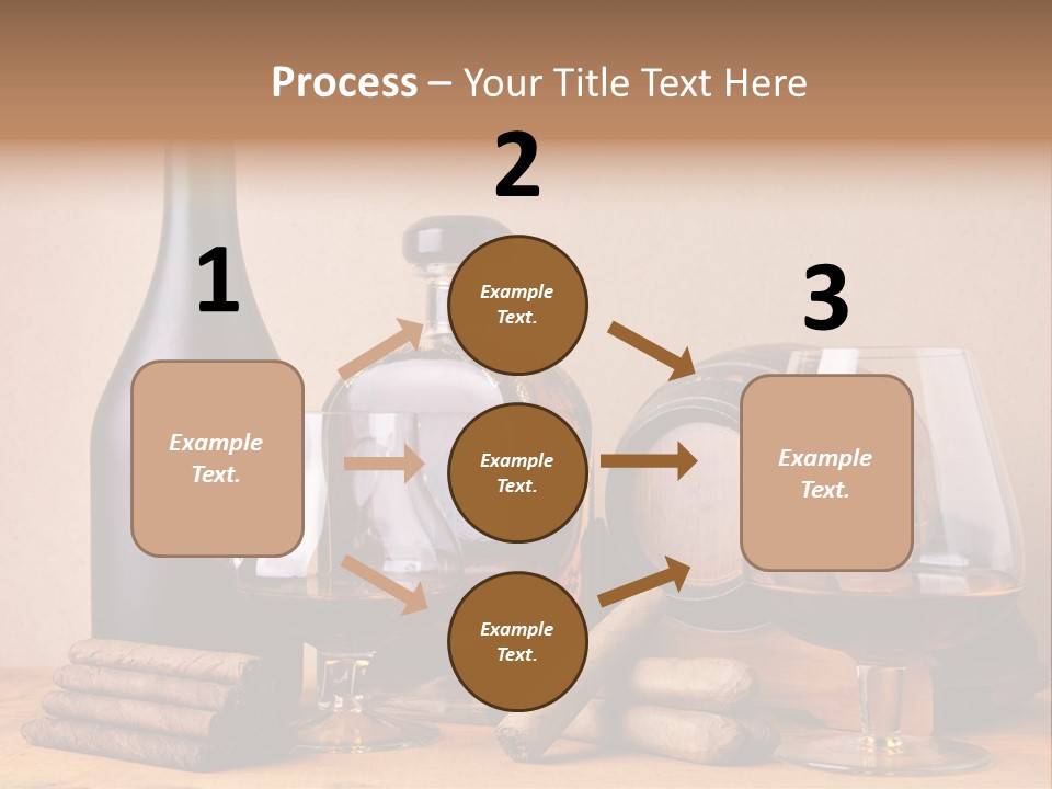 Cognac Smoking Booze PowerPoint Template