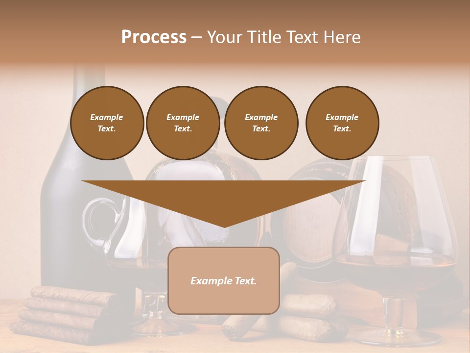 Cognac Smoking Booze PowerPoint Template