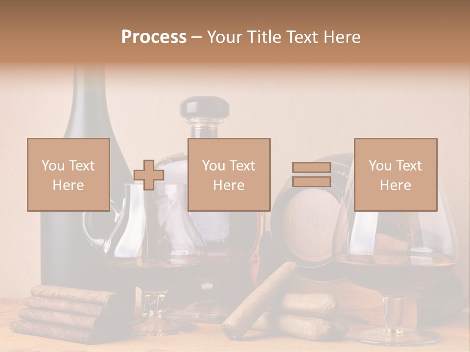 Cognac Smoking Booze PowerPoint Template