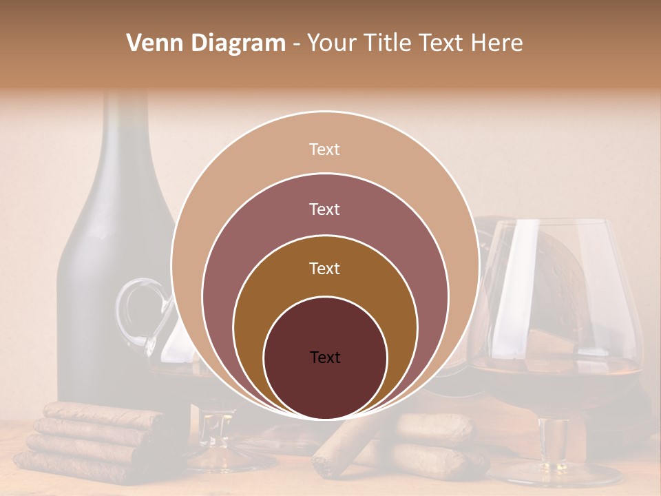 Cognac Smoking Booze PowerPoint Template