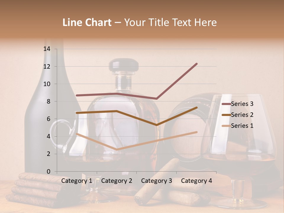 Cognac Smoking Booze PowerPoint Template