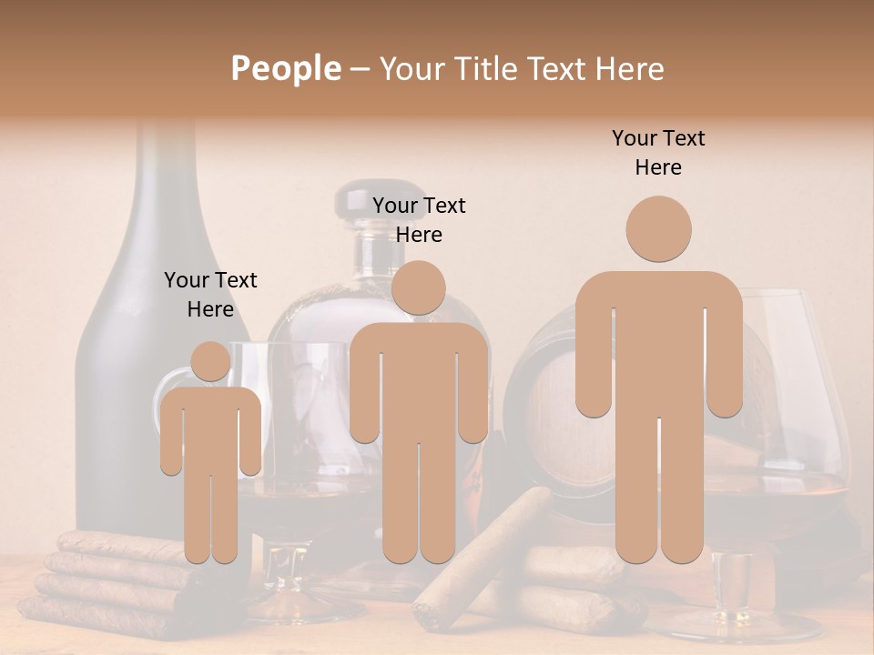 Cognac Smoking Booze PowerPoint Template