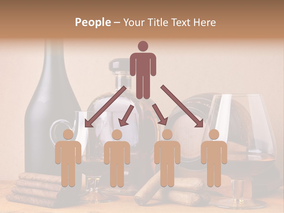 Cognac Smoking Booze PowerPoint Template