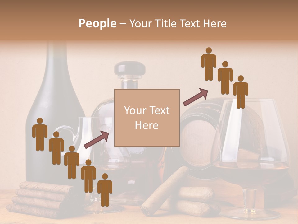 Cognac Smoking Booze PowerPoint Template