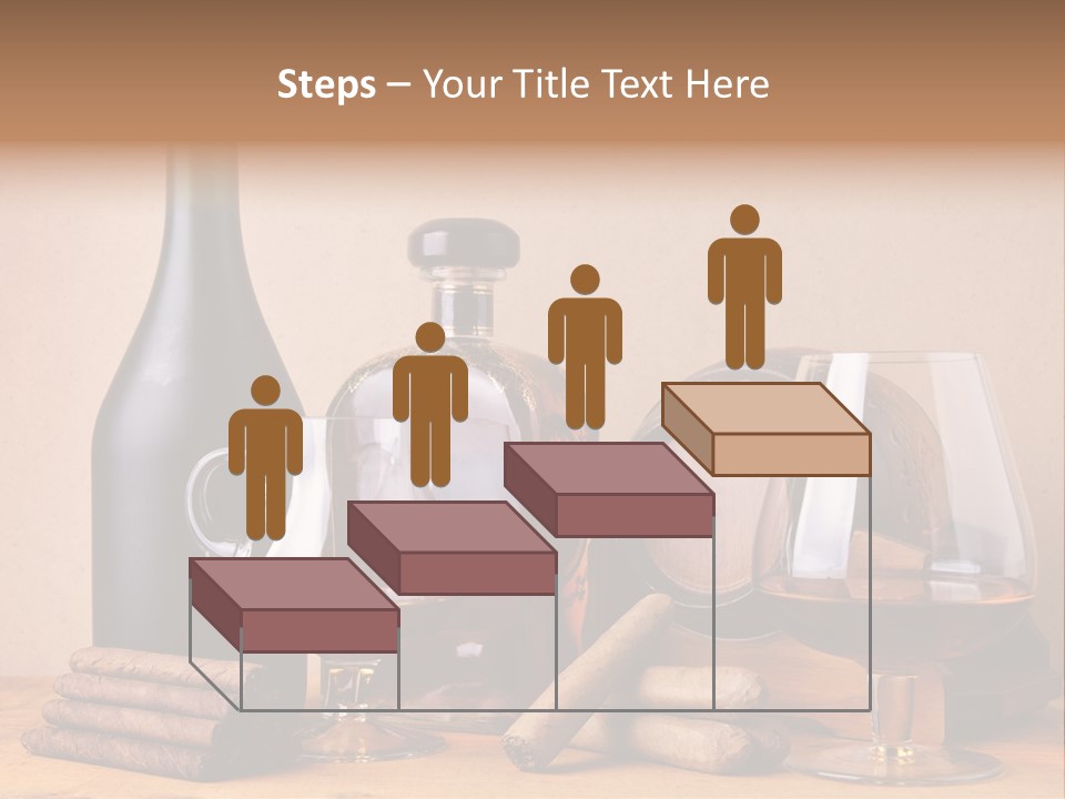 Cognac Smoking Booze PowerPoint Template