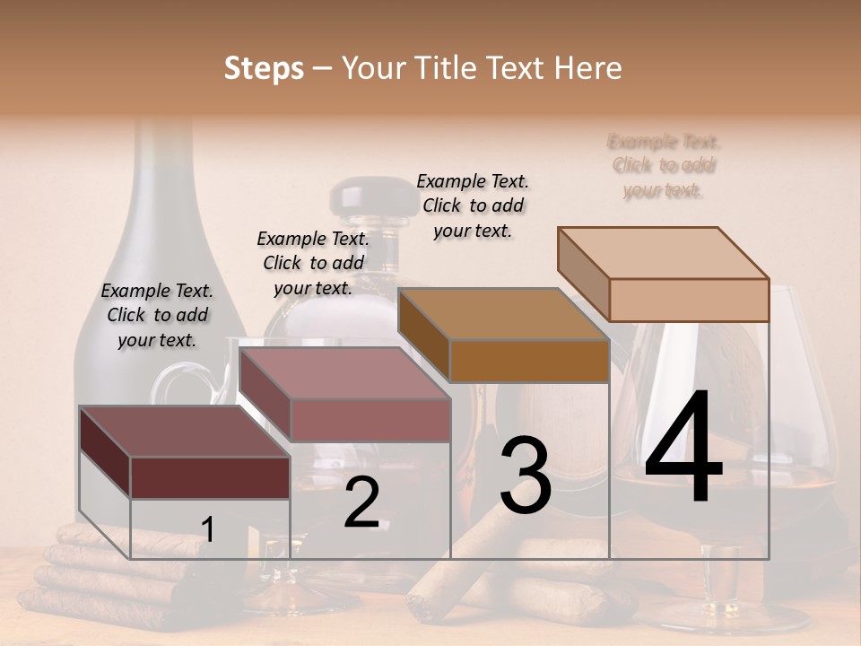 Cognac Smoking Booze PowerPoint Template