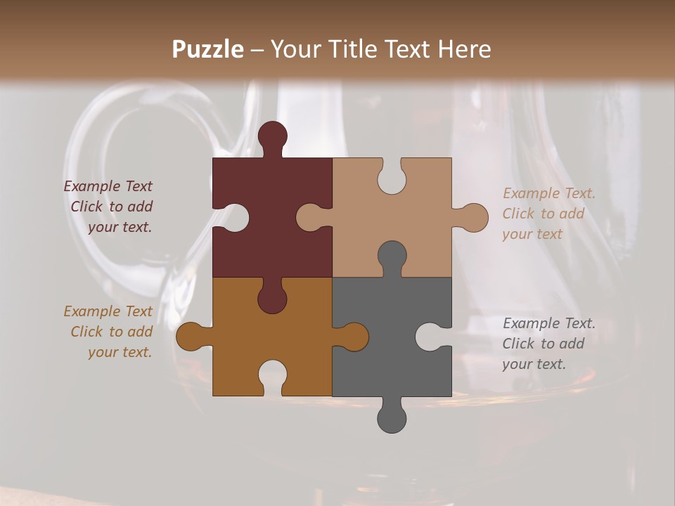 Liquor Close Up Cognac PowerPoint Template