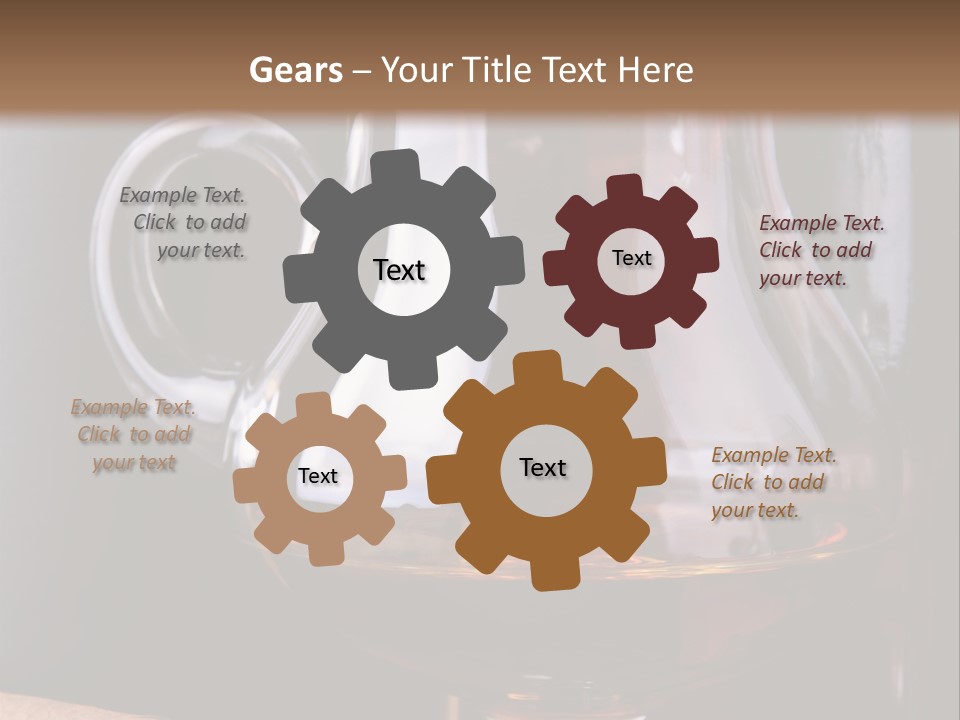 Liquor Close Up Cognac PowerPoint Template