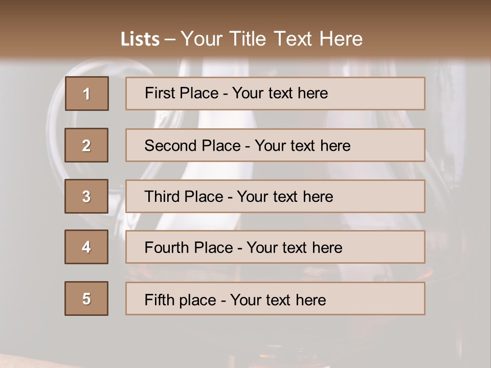 Liquor Close Up Cognac PowerPoint Template