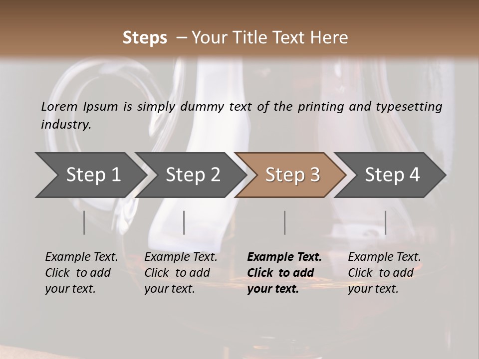 Liquor Close Up Cognac PowerPoint Template