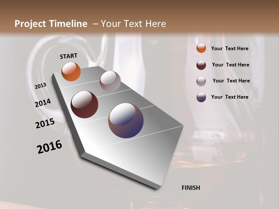 Liquor Close Up Cognac PowerPoint Template