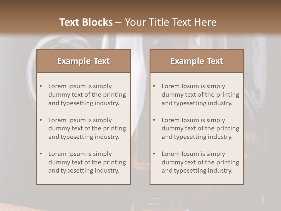 Liquor Close Up Cognac PowerPoint Template