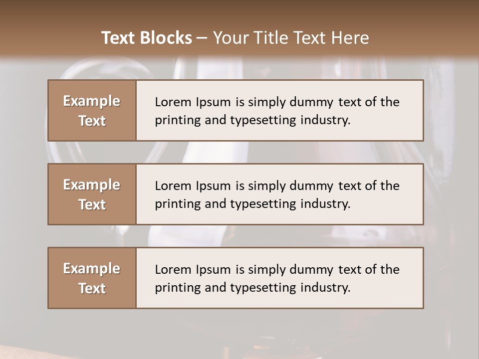 Liquor Close Up Cognac PowerPoint Template