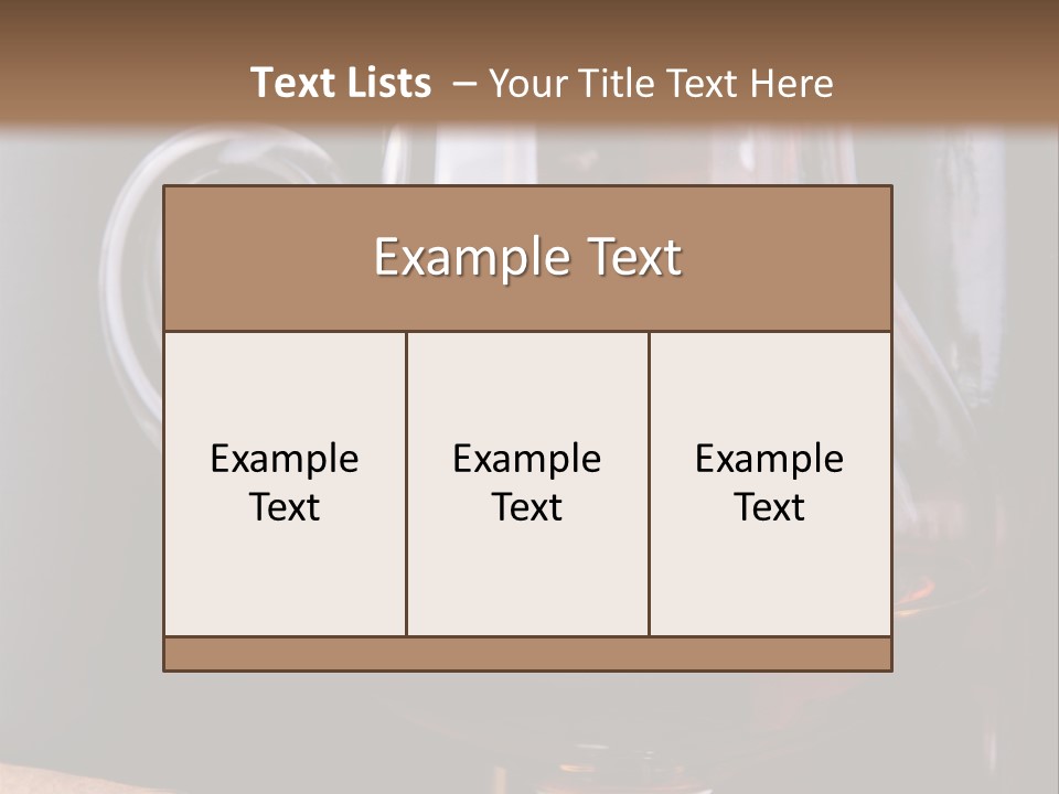 Liquor Close Up Cognac PowerPoint Template