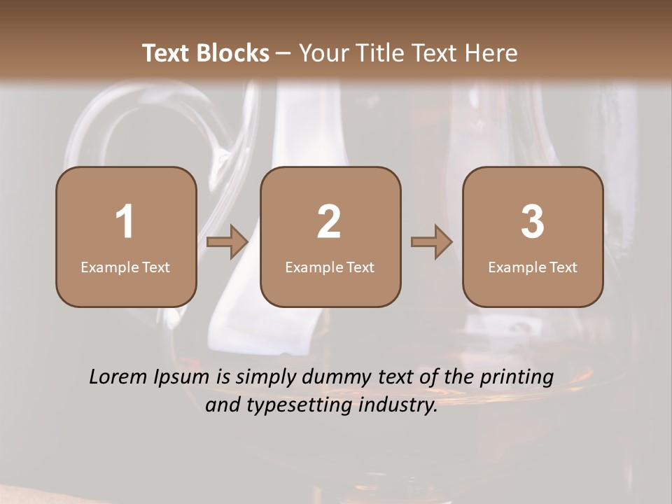 Liquor Close Up Cognac PowerPoint Template