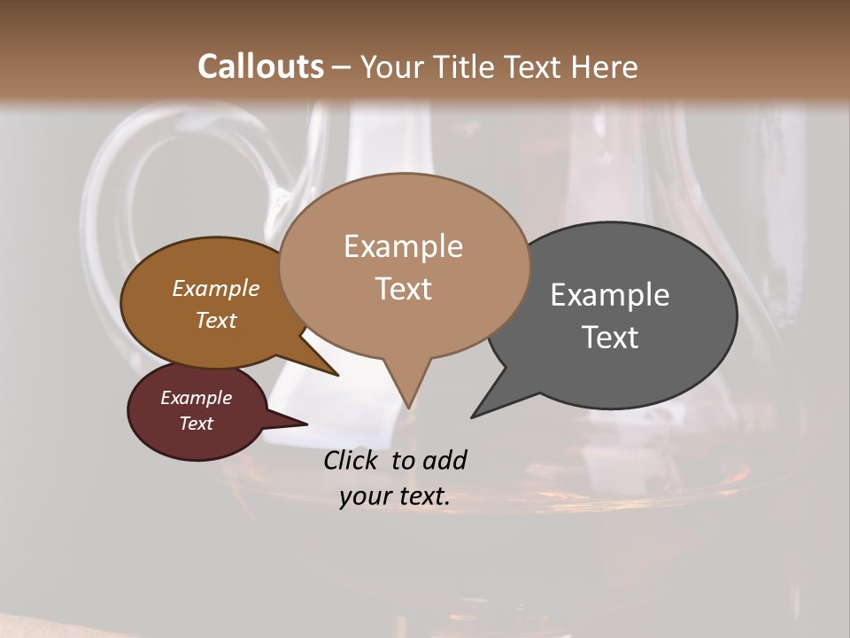Liquor Close Up Cognac PowerPoint Template