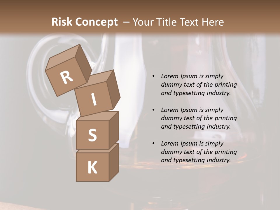 Liquor Close Up Cognac PowerPoint Template