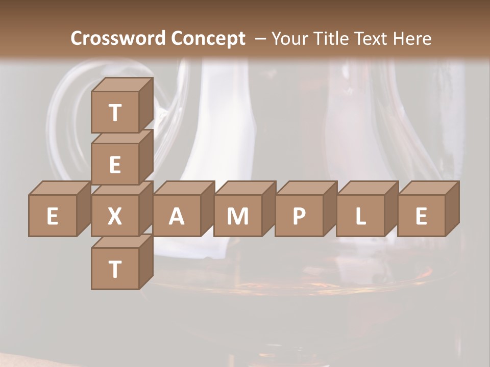 Liquor Close Up Cognac PowerPoint Template