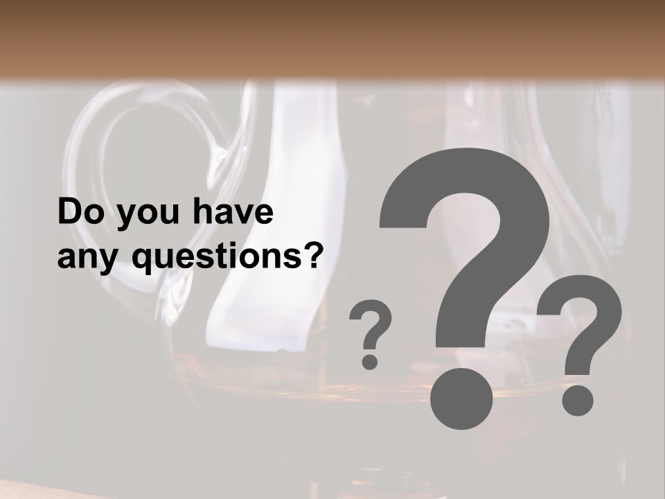 Liquor Close Up Cognac PowerPoint Template