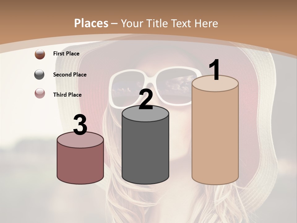 Hot Woman Water PowerPoint Template