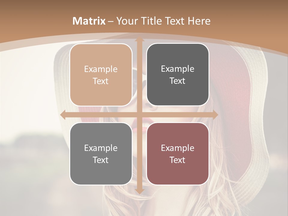 Hot Woman Water PowerPoint Template